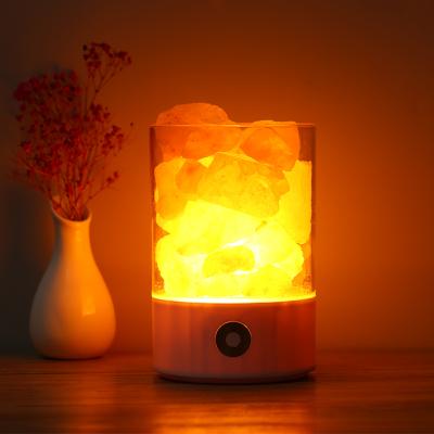 China Natural Himalayan Salt Lamp China Usb Crystal Rock Table Light Negative Ions Release For Office Home Decor for sale