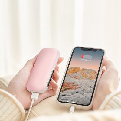 China New design hotel hand warmer 10000mah large capacity kc battery power bank cute OEM ODM hand and foot heater for sale