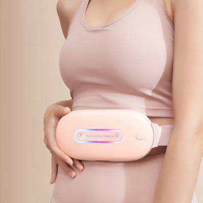 China New Arrival Car Smart Belt Vibrating Massager Waist Relief Heating Menstrual Pain And Lumbar Heating Massage For Women For Child for sale