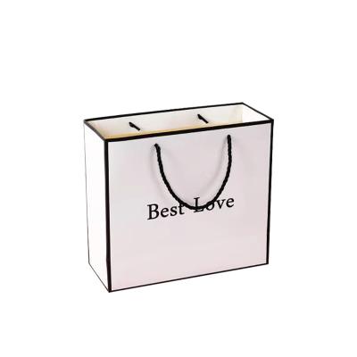 China Recycled Materials Custom Design Your Own Logo Flat Handle Restaurant Delivery Take Out Packaging To Carry Brown Kraft Paper Bag for sale