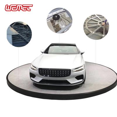 China Indoor Cardboard /Stainless Steel/Aluminum Steel Car Podium Car Plate Rotating Car Turntable For Sale for sale