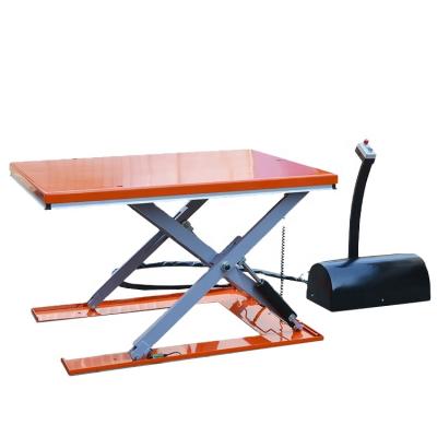 China Garment Shops Wemet Low Profile Motorcycle Scissor Lift Table Electric Motorcycle Lift Platform for sale