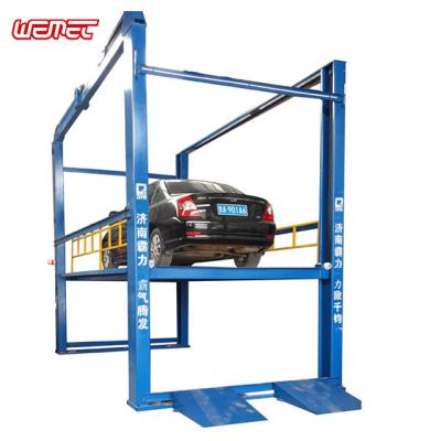 China Home Use Wemet Garage Car Lift Four Post Hydraulic Car Lift For Car Wrapping for sale