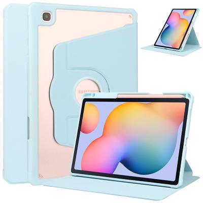 China Samsung Galaxy Tab S6 Lite 10.4 2020/22 360 Rotating Case for Samsung Galaxy Tab S6 Lite 10.4 SM-P610 P615 2020 SM-P613 P619 2022 with Transparent Pencil Holder Cover for sale