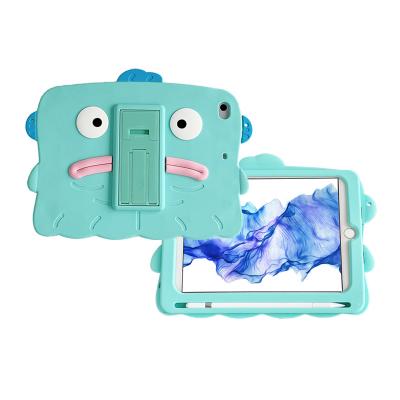 China IPad10.2 For iPad Mini 4 5 6 Air 9.7 4 5 10.9 10.2 Pro11 3D Cartoon Pattern Kids Silicone Safe Cover Cute Tablet Case With Pencil Holder for sale