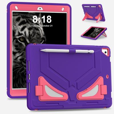 China iPad 7th/8th/9th Gen 10.2 inch Heavy Duty Armor Tablet Case For iPad 7th/8th/9th Gen iPad 10.2 Inch TPU Shockproof PC Material Pencil Holder Cover for sale