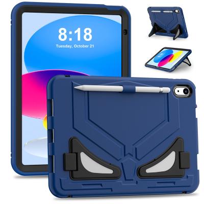 China iPad 2022 Heavy Duty Armor Tablet Case For iPad 10th Gen 10.9 Inch Shockproof iPad 2022 TPU Material TPU Cover Pencil Holder for sale