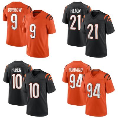 China Breathable Wholesale Custom Quilted Fashion Cincinnati City American Football High Quality #9 Joe Burrow Jersey for sale