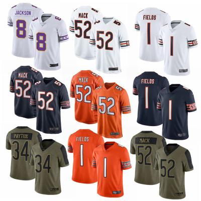 China Fashion Breathable Custom Stitched High Quality Chicago City American Football Jersey Champs Jackson Mack for sale