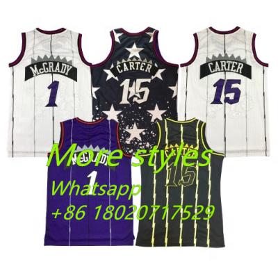 China High Quality Ball Vince Carter Basketball Jerseys Antibacterial Factory McGRADY Basket Uniform for sale