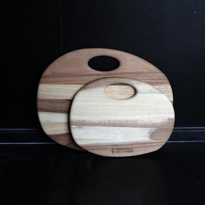 China Viable New Product Wooden Cutting Board For Kitchen Log Cutting Board Chopper For Meat Vegetables for sale