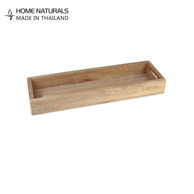 China Sustainable Natural Color Kitchen TACA Trays Square Tray Square Serving Kitchen Storage Wood Tray for sale