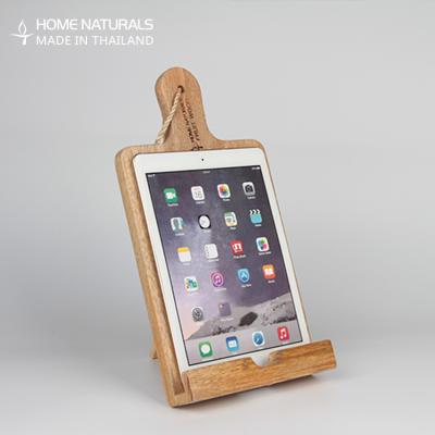 China Customized Rectangular Mango Shape Wooden Tablet Stand Wood Shelf Stand Rectangle With Handle And A Hemp Rope for sale