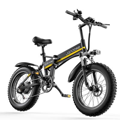 China Aluminum Alloy Janobike H20 Disc Brake Electric Bicycle 1000W Motor Battery Price E Bike Fat Tire Road European Warehouse for sale