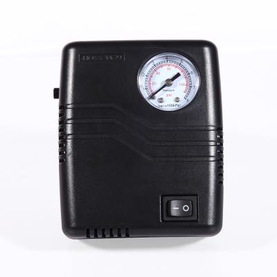 China Inflate Air Products OEM Mini Portable Car Inflator Air Pump Tire Inflator with Pressure Gauge for sale