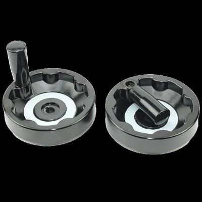 China Machine Tooling Handwheel Solid Best-Selling Black Handle Can Be Folded for sale