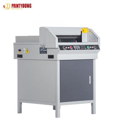 China Papermaking Industry PRY-G450VS Double Guide Rod Small Size Electric Paper Paper Cutting Machine for sale