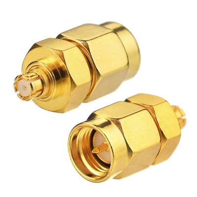 China Good quality BRASS coaxial connector SMP to SMA male female rf gold plated adapter for sale