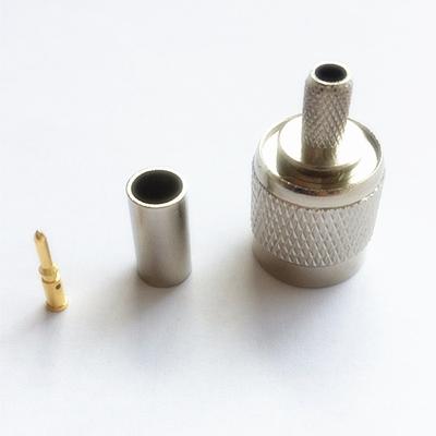 China Hot Sale Brass Male Type RG58 Crimp TNC Connector for sale