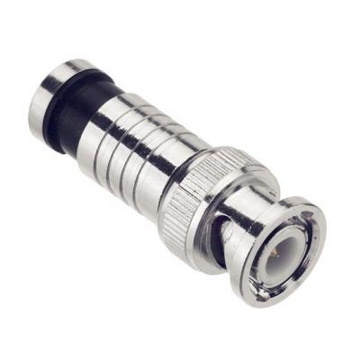 China Hot selling HD bnc male compression coaxial connector for RG59 cctv security camera for sale