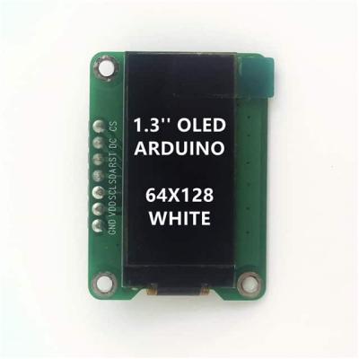 China 64x128 OLED Graphic Display Module 30.40mm W x 15.70mm H Viewing Area White Graphics Color for sale