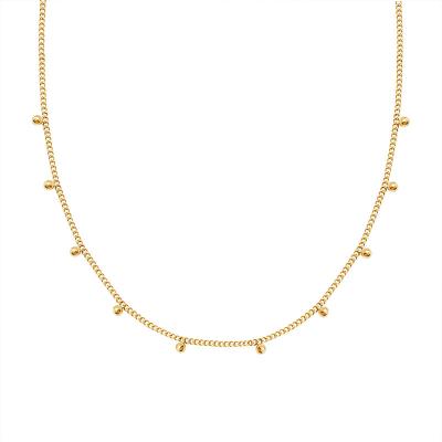 China FASHIONABLE Female Jewelry Silver 18K Gold Plated Sexy Pearls Small Clavicle Chain Necklace for sale