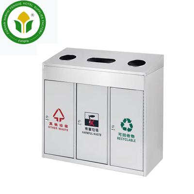 China Viable Newest Arrival Outdoor Rectangular Street Stainless Steel Ashtray Holder Waste Bin for sale