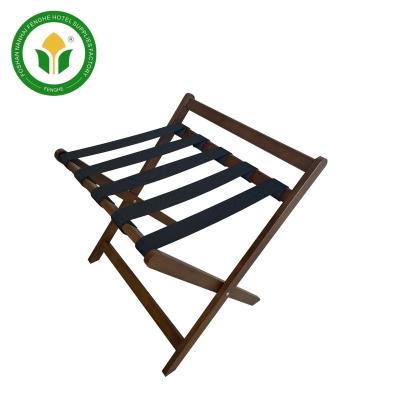 China Modern Unique Design Hotel Room Beech Wood Luggage Rack Folding Luggage Rack for sale