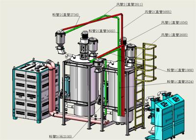 China Varied Installed Power Plastic Dehumidifier With Honeycomb Rotor Moisture Control for sale