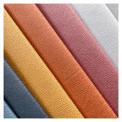 China Hot Sale Breathable Polyester Upholstery Bronzed Pattern Fake 100% Suede Knitted Sofa Fabric For Curtain Cushion Garment for sale