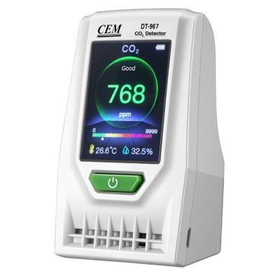 China DT-967 CEM Indoor Air Quality CO2 Monitor Carbon Dioxide Detector Meter Accurate Testing Air Quality with DT-967 Data Logger for sale