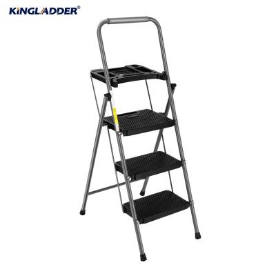 China Multifunctional Industrial Folding Ladder Max Load 150kg Folding Ladders Use Step Ladder Iron Ladder for sale