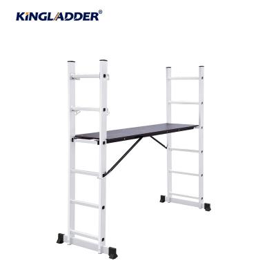 China Folding Ladders Hot Selling Scaffolding Work Platform Step Ladder Aluminum Easy Move Tools for sale