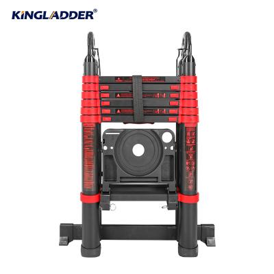 China Folding Ladders Aluminum Double Sides Universal Telescopic Ladders With Tool Tray for sale