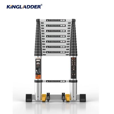 China Kingladder KT380 3.8m Telescopic Stable Ladders Aluminum Ladder Roof for sale