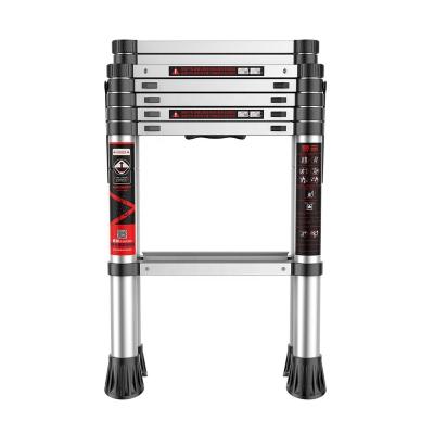 China Folding Ladders Kingladder KT50-68 Household Extension Ladder Aluminum Telescopic Ladders Folding Step Ladder for sale