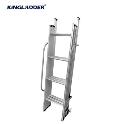 China Kingladder KE304 Hot Business 3 Section Attic Aluminum Attic Ladder Folding Ladders 3 Meters Extension Ladder for sale