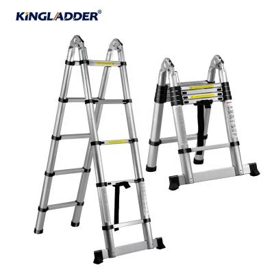 China Universal Folding Ladders Kingladder Ladder Ladder Extension Aluminum Telescopic Step Ladder for sale