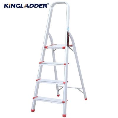 China Folding Ladders Good Quality 4 Step Folding Ladder Safety Household Aluminum Step Ladder for sale