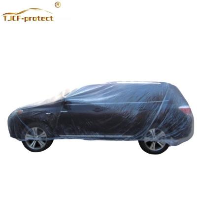 China Wholesale Manufacturer Sports Waterproof Plastic Disposable Car Cover for sale