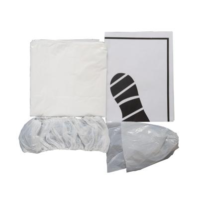 China 100% new material disposable auto care set 5 in 1 plastic seat cover or LDPE car care kit for sale