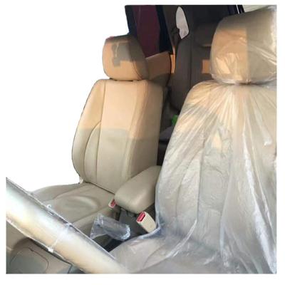 China To keep the car clean in the process of repair car finest disposable plastic seat cover for protection used for auto repair exhibition insulating film for sale