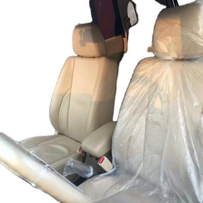 China To keep the car clean in the process of repair manufacturer wholesale clear or white HDPE or LDPE disposable plastic car seat cover for car maintenance for sale