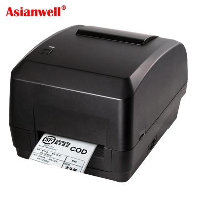 China Fast Speed ​​110mm Barcode Label Printer 4inch Black And White Thermal Ribbon Transfer Adhesive Sticker Printer for sale