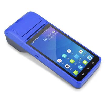 China Competitive Price Rugged 5.5inch Android 3G/4G Handheld Mobile POS Machine With 8GB Receipt Printer for sale