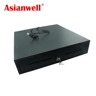 China Cheap Mini Metal Metal Electronic Safe Cash Drawer Mechanism RJ11 Locking Cash Drawer With 5 Bill Trays And 5 Coin Trays for sale