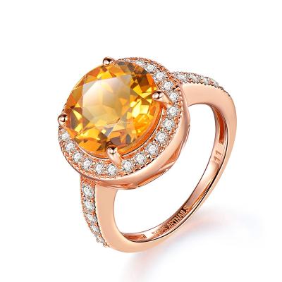 China 925 Sterling Silver Ring Women Gemstone Zircon Diamond Rose Gold Plating Design Women's Fine Jewelry Hot Selling Wholesale CLASSIC for sale