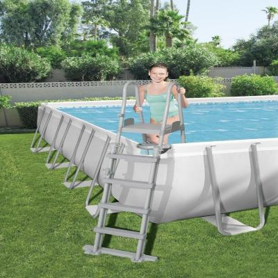 China Outdoor Home Full Size Family Kids Swimming Pool Adults Garden Backyard With Lader Swimming Pools Rectangular Shape for sale