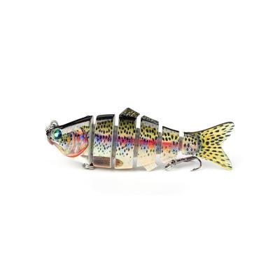 China Chinese Supplier New Fashion Squid Plastic Crank Bait Segmented Swimbait Lure YX-A001 for sale