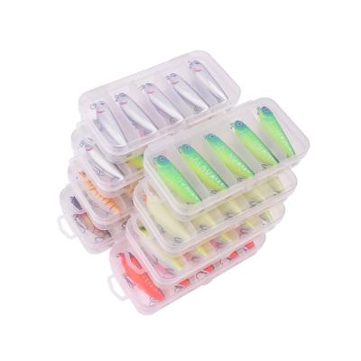 China New Product Eco-Friendly Long Range 5 PCS 6 Segments Eco-Friendly Bionic Fishing Lures for sale